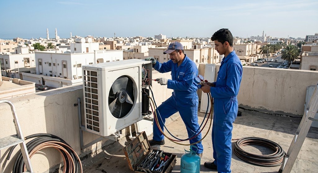 شركة صيانة مكيفات مركزية بجدة بخبرة هندسية واسعة لضمان كفاءة التبريد في المساحات الكبيرة