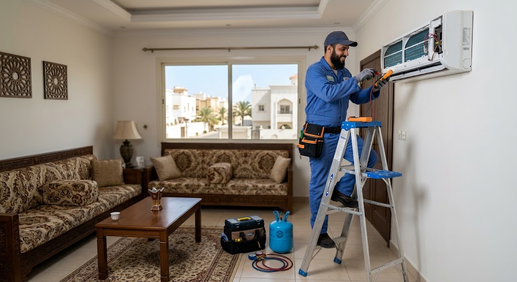 صيانة مكيفات حي السامر جدة بأفضل الفنيين وأعلى جودة لضمان تبريد مثالي