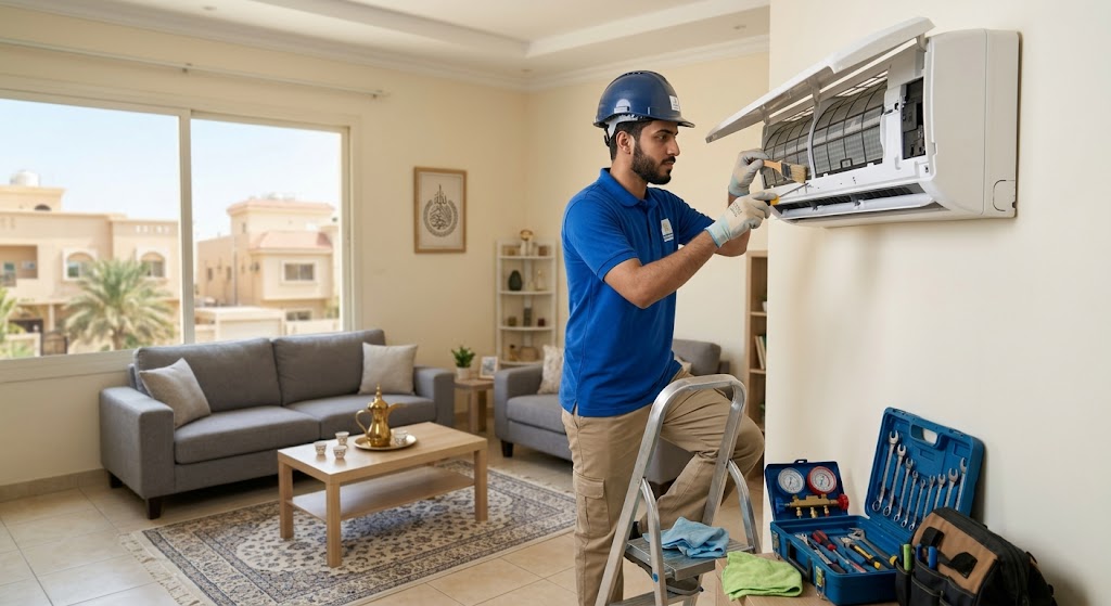 صيانة مكيفات حي العزيزية جدة بأفضل الفنيين وأقل الأسعار لضمان تبريد مثالي